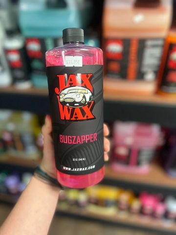 Jax wax bug zapper. bur remover. bug off. cleans bugs.