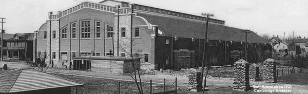 Panoramic photograph of Galt Arena Gardens, from 1921.