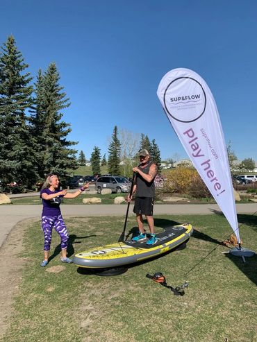 Paddle board rental SUP Yoga classes Calgary events outdoor activities paddleboard