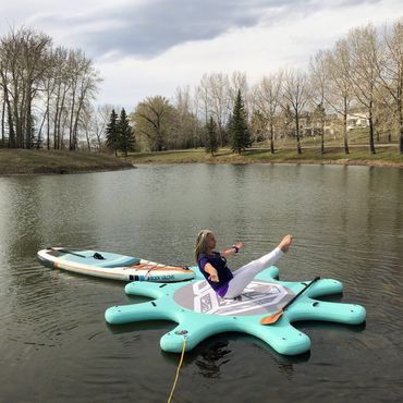 Paddle board rental SUP Yoga classes Calgary events outdoor activities paddleboard