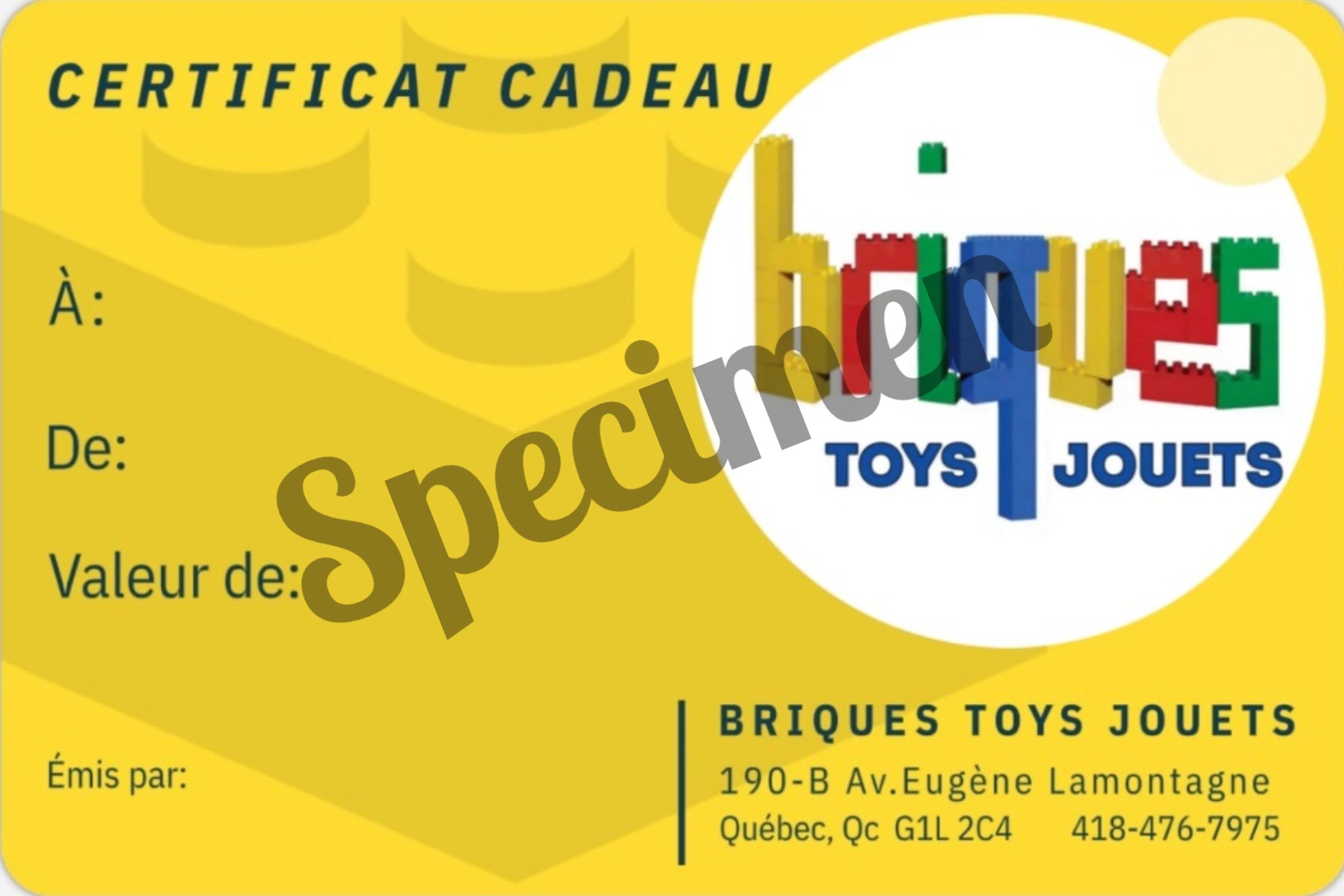 certificat cadeau BTJ