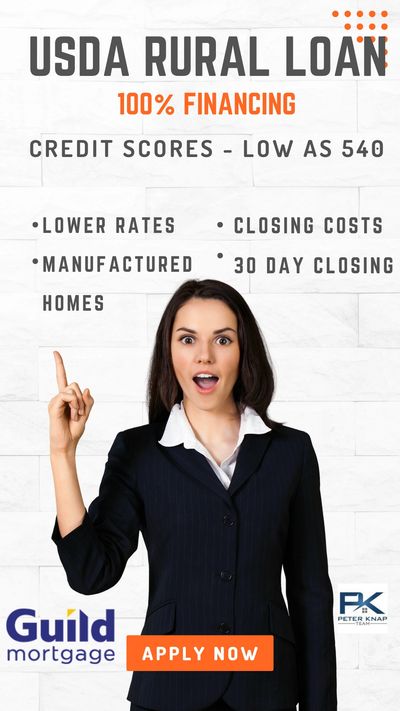 A USDA home loan is a zero-down mortgage for rural buyers. 