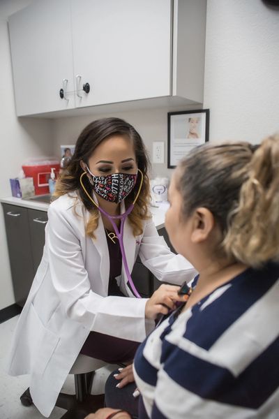 Rachel R. Ortiz, FNP-C Seeing patient in Clinic Office. 