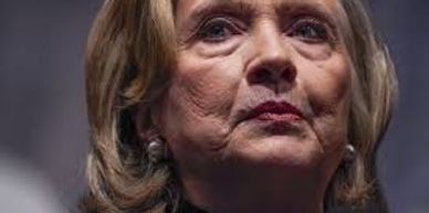 Hillary Clinton having an evil eye