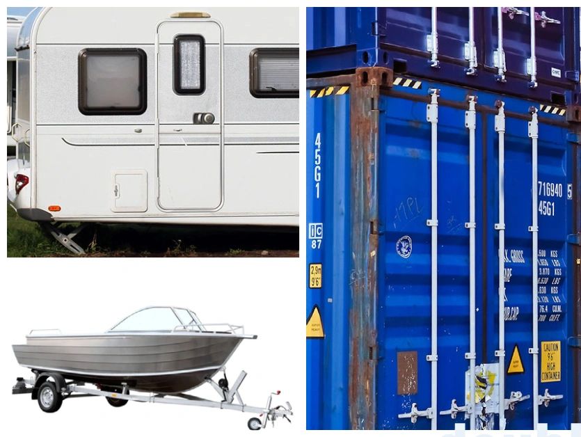 container storage , caravan and boat 