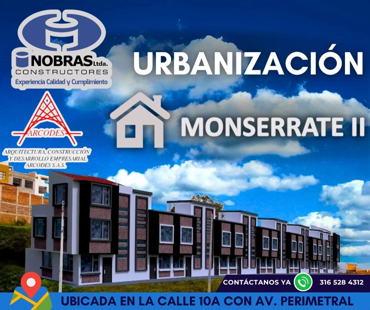 Conjunto residencial Monserrate 2, proyecto de casas de interés social en Ipiales