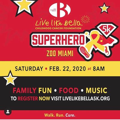 Join BenjaminSTRONG team this February 22, 2020 at Live Like Bella 5K superhero race. 