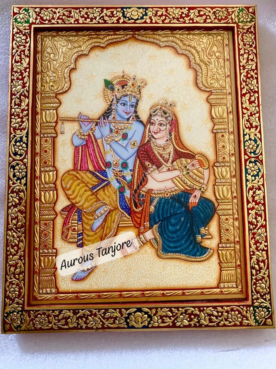 Radha Krishna Tanjore Painting 