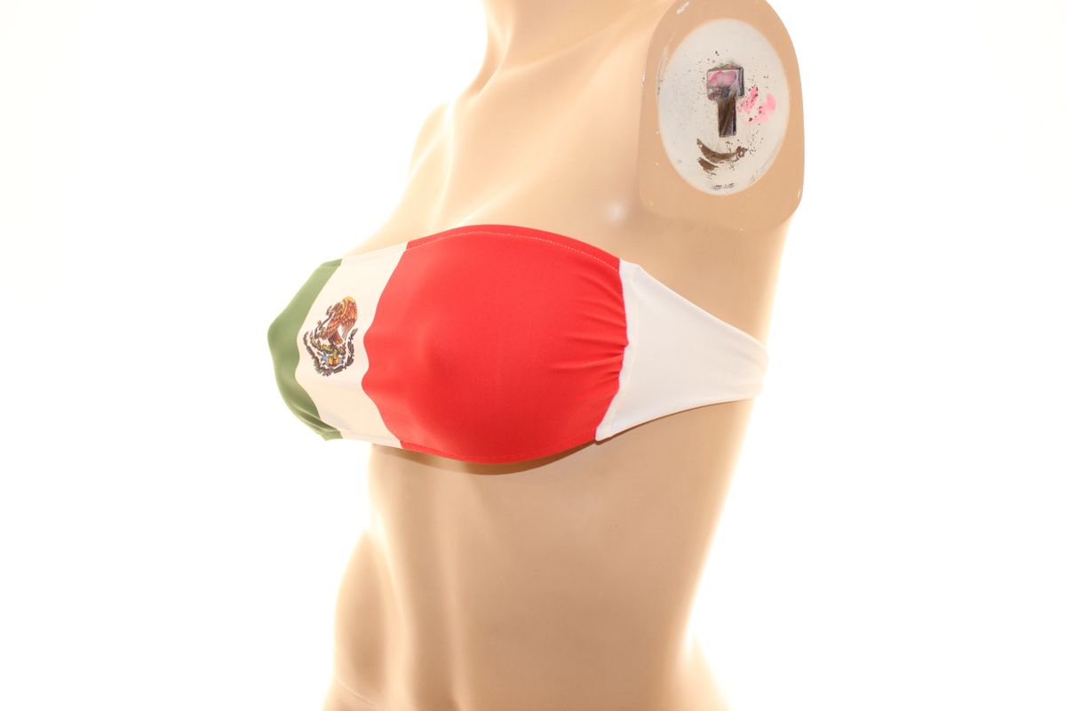 Mexico Flag Bikini Top - Bandeau