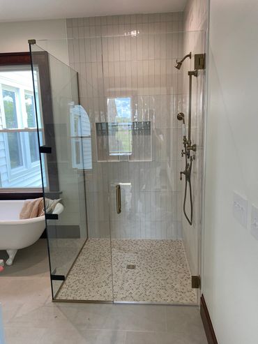 3/8 frameless shower enclosure 