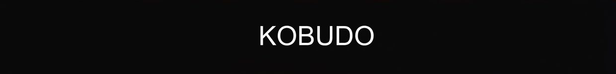 White text 'KOBUDO' on a black background.