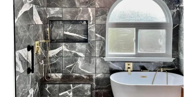 Bathroom remodel with freestanding tub in shower combo - San Antonio TX - GTex GC - Bathroom upgrade