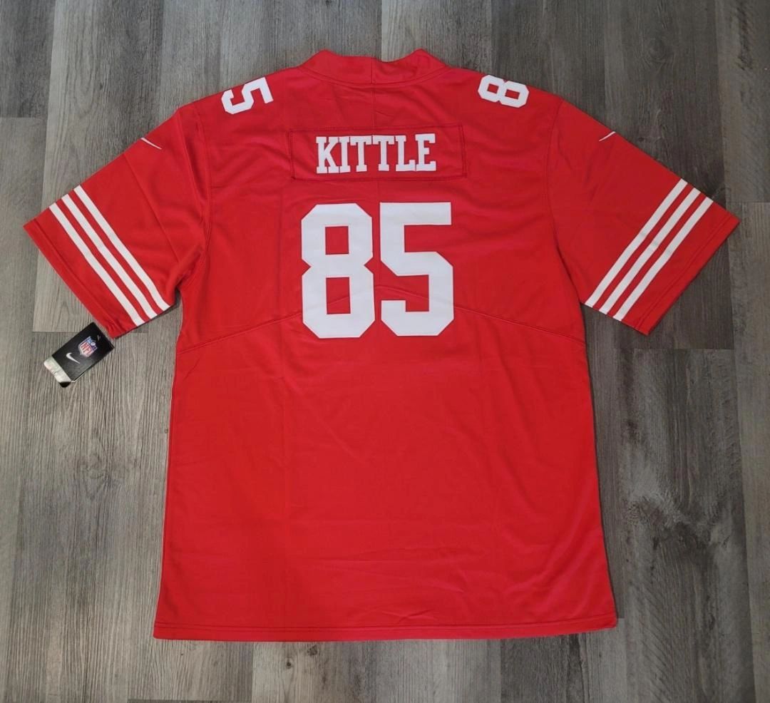 Nike Men's San Francisco 49Ers George Kittle #85 Gym Red T-Shirt