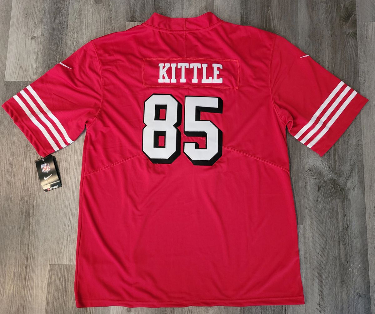 San Francisco 49ers George Kittle Jersey Size Large #85 Red Throwback 94  OnField