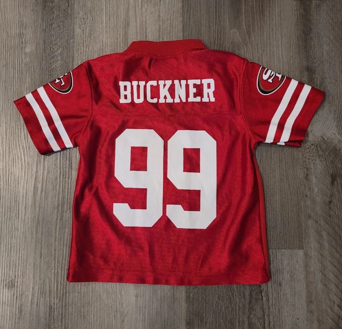 Authentic Red Toddler NFL Team Apparel Kids 49ers #99 DEFOREST BUCKNER  jersey size 2T