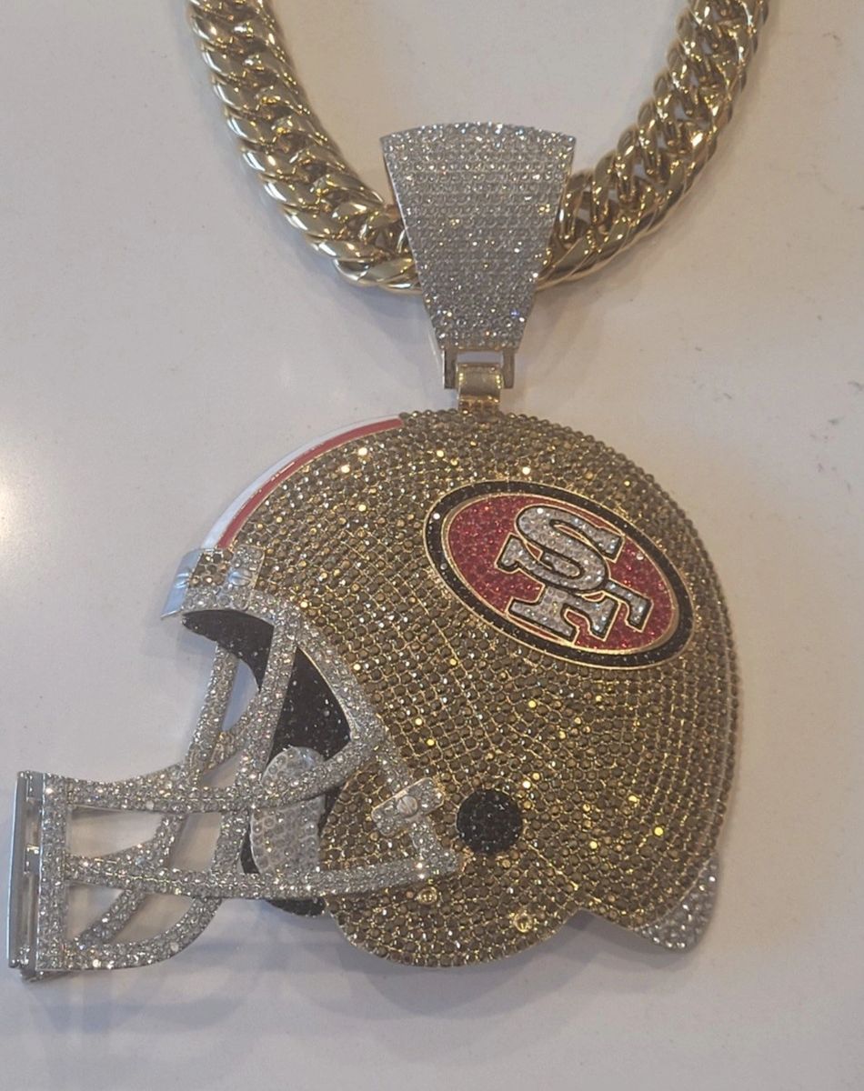 49ers bling helmet