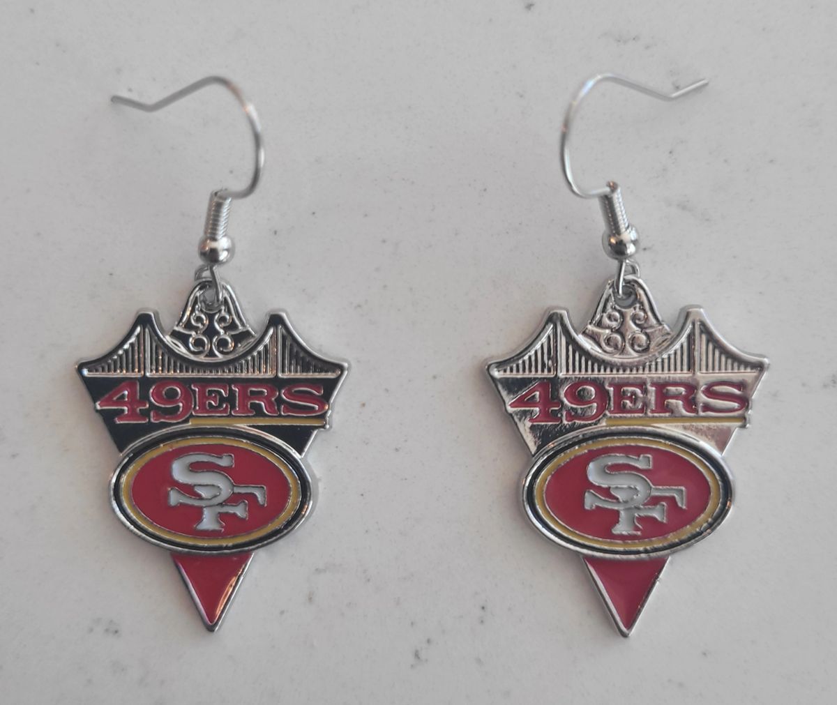 San Francisco 49ers Earrings (Silver)