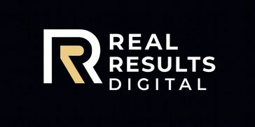 Logo of Real Results Digital with stylized 'RR' and text.