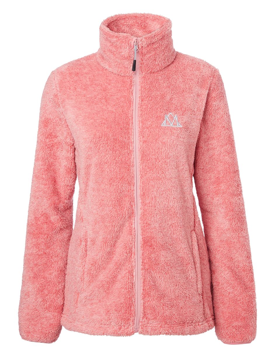 Fuzzy Fleece Jacket by Mountain Horse (Color and Size: Pink XLG)