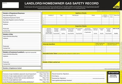 CP12
Gas safety check
gas safety certificate 