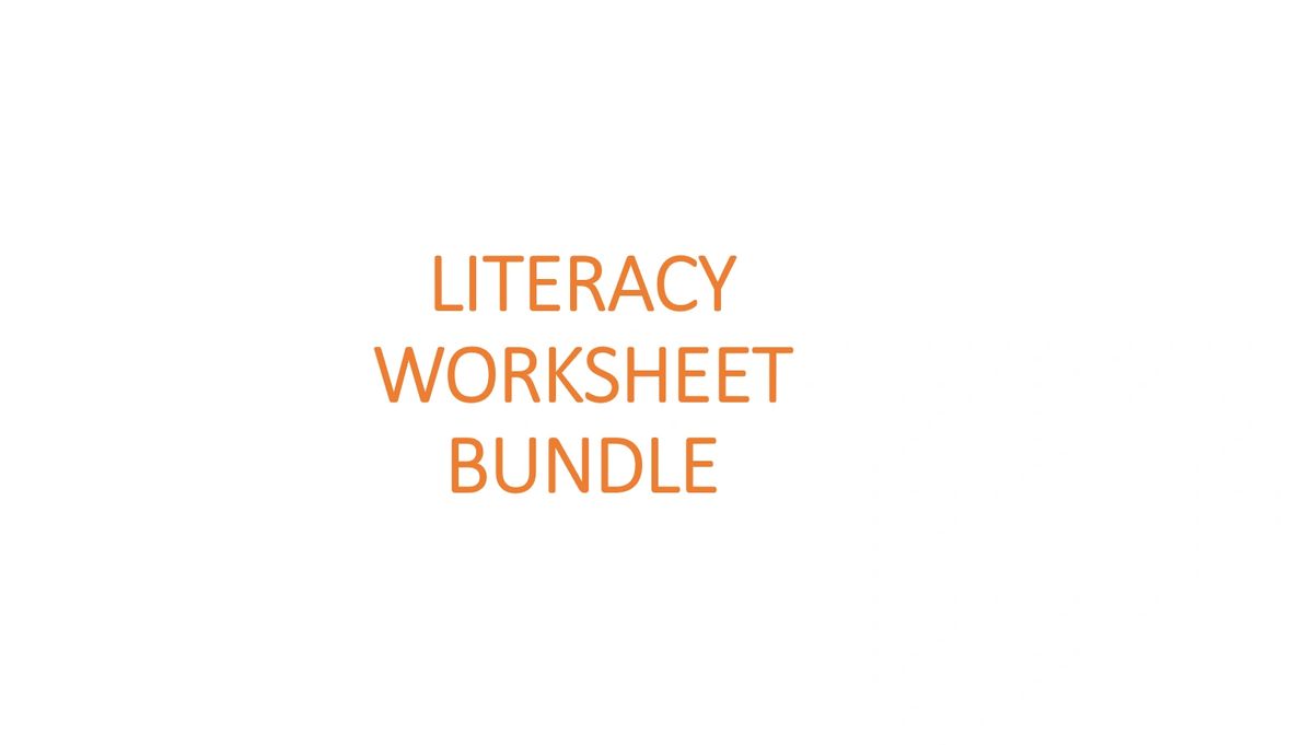 LANTITE Literacy Worksheet Bundle - Technical Writing