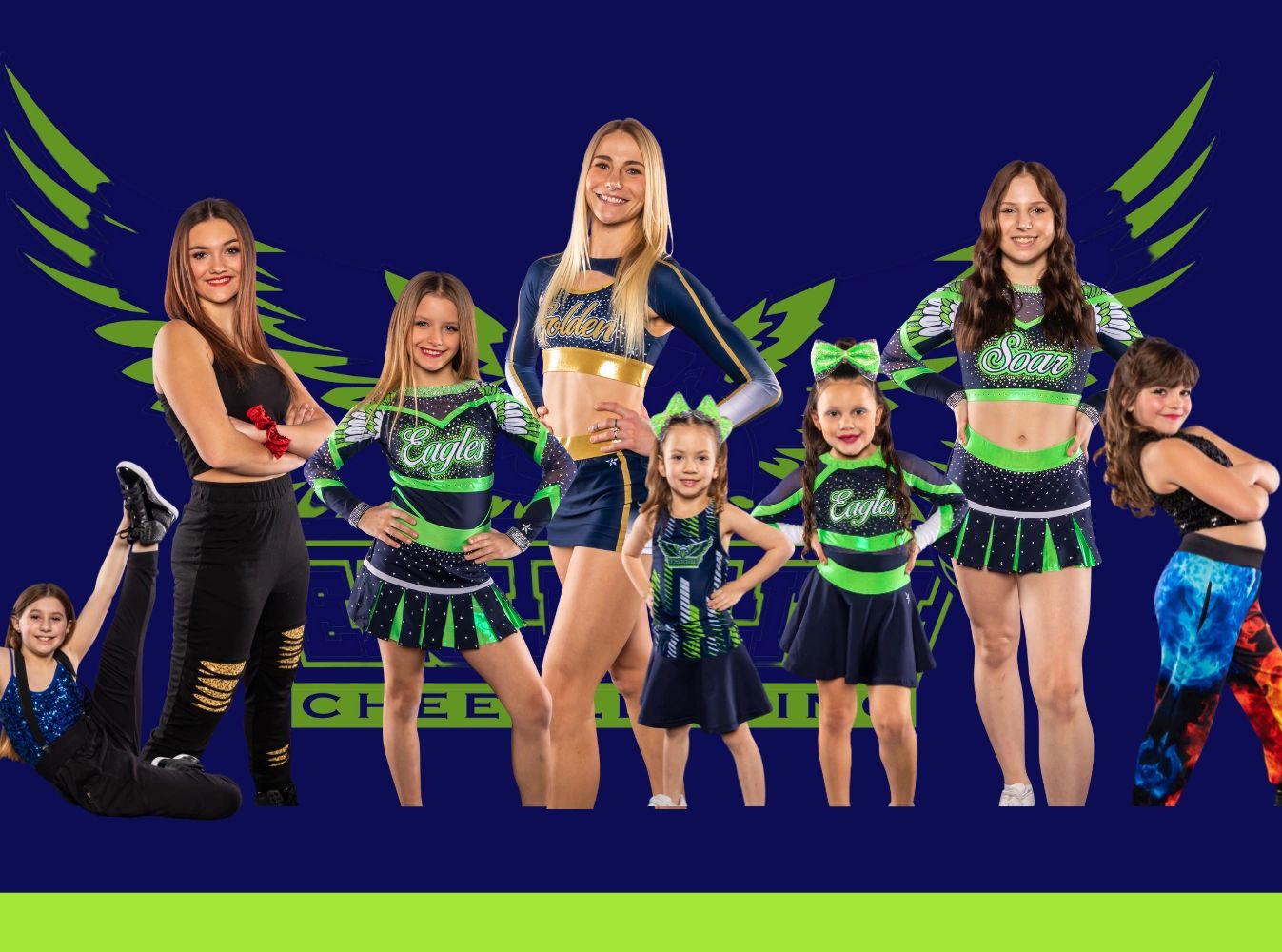 Competitive Cheerleading, Tumbling Classes - Eagle Elite