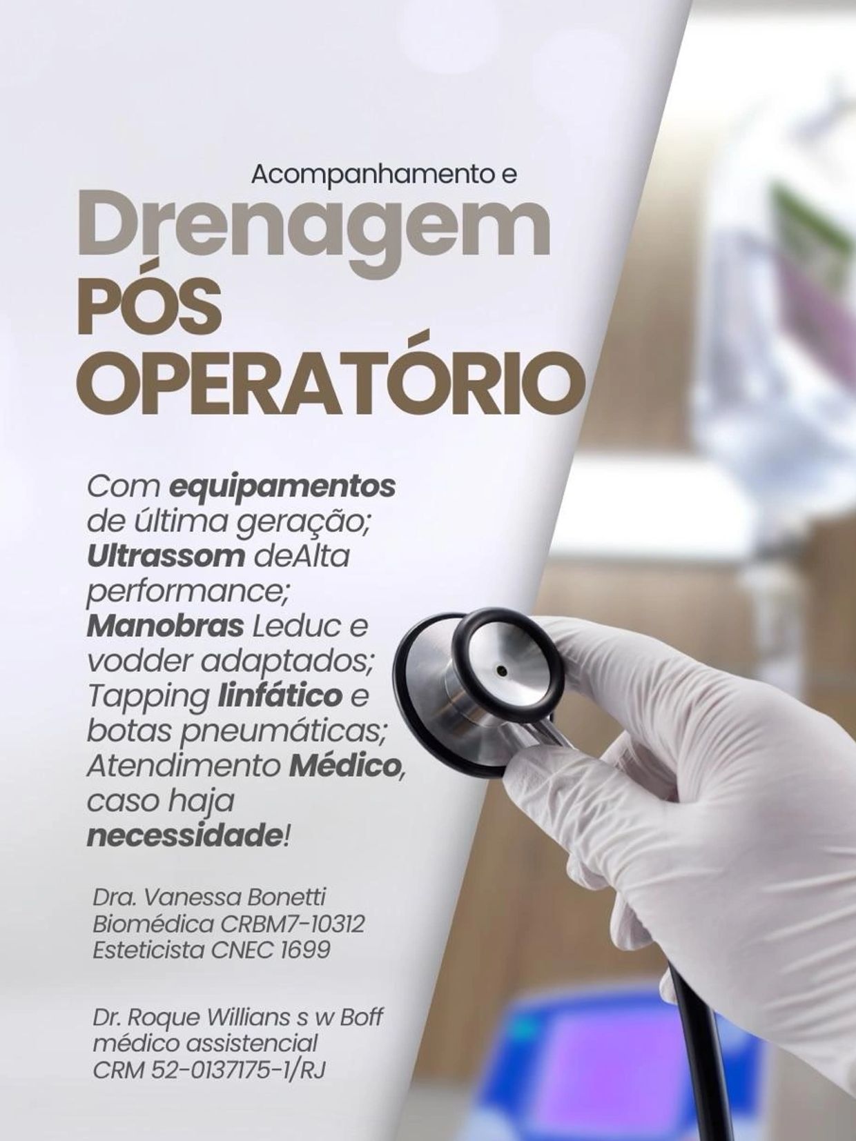 Drenagem pós operatório em Itaboraí RJ