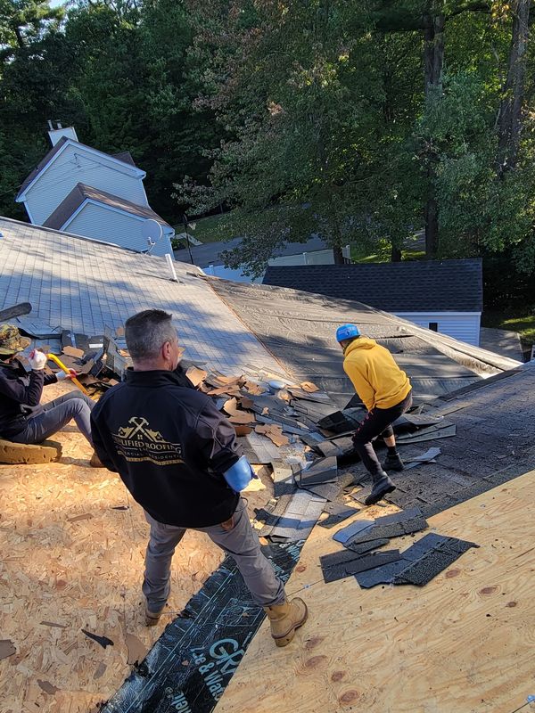 Our Roofing Company Supervisor Mike Evans Sr. On Site overseeing work being done