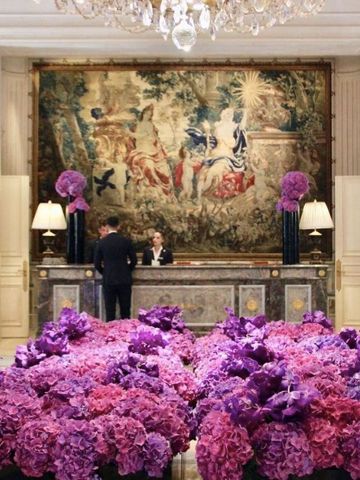 pink and purple hotel branding flowers arizona