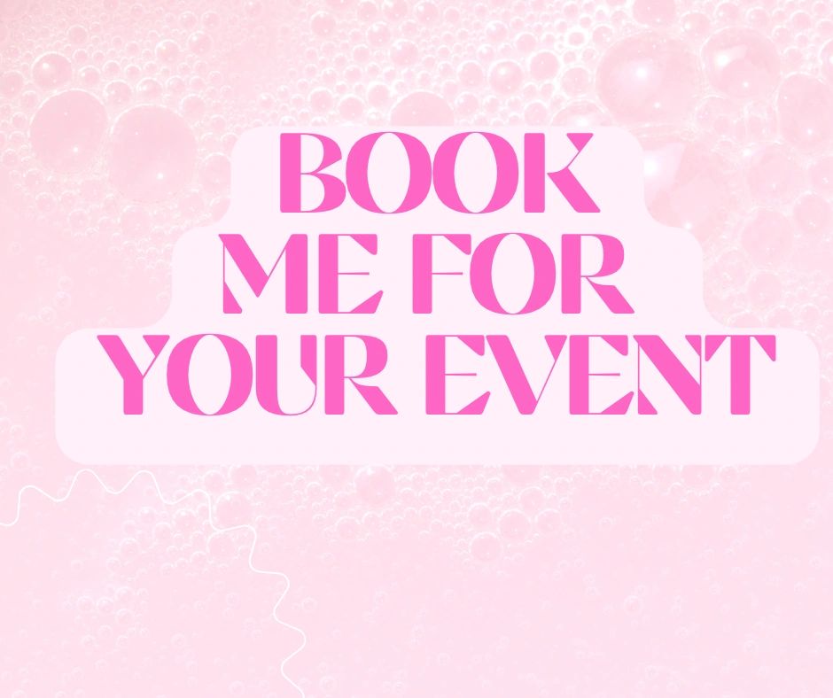 To book me for your next event, please email me at scsselfcare@gmail.com.