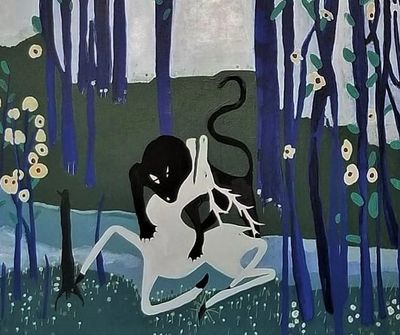 Francisco Alvarado - Painting  I didn't want to worry you 48in x 60in
BEDROCK LAAA825
 