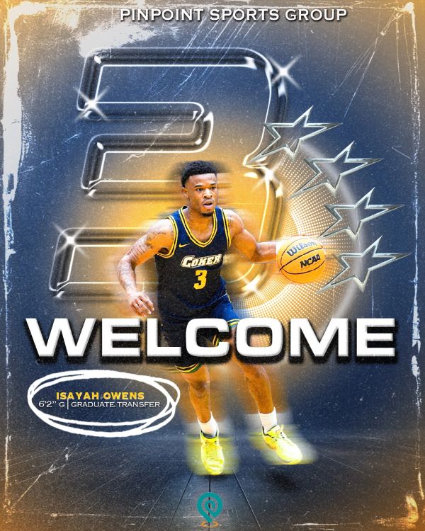 Welcome graphic for basketball player Isayah Owens.