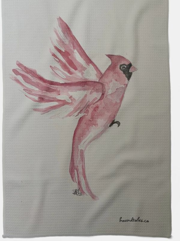 Cardinal Tea Towel $29, machine was and dry 