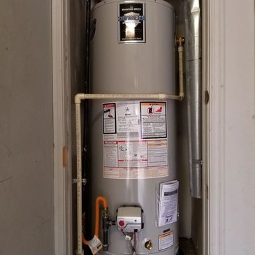 Bradford White water heater installation in an Oklahoma City residence