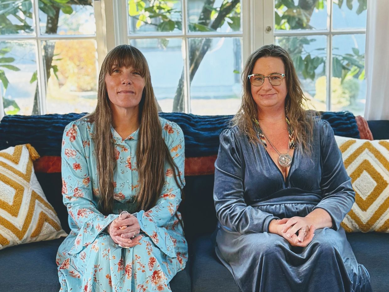 Co-founders Jessica Wright and Shelah Wind-Smith at Ripple Journeywork in Eugene, Oregon.