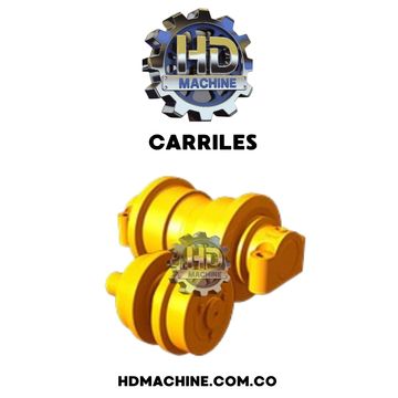 Carriles superiores e inferiores maquinaria pesada, excavadoras, bulldozer, caterpillar, komatsu, hi