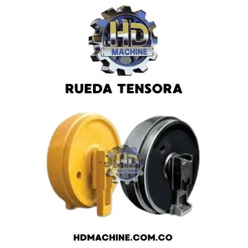 Rueda tensora o rueda guia maquinaria pesada, excavadoras, bulldozer, caterpillar, komatsu, hitachi,