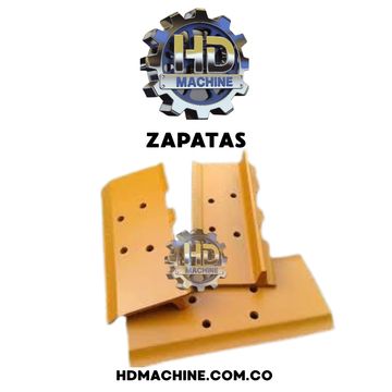 zapatas para maquinaria pesada orugada, caterpillar, komatsu, hitachi, doosan, sany, case.