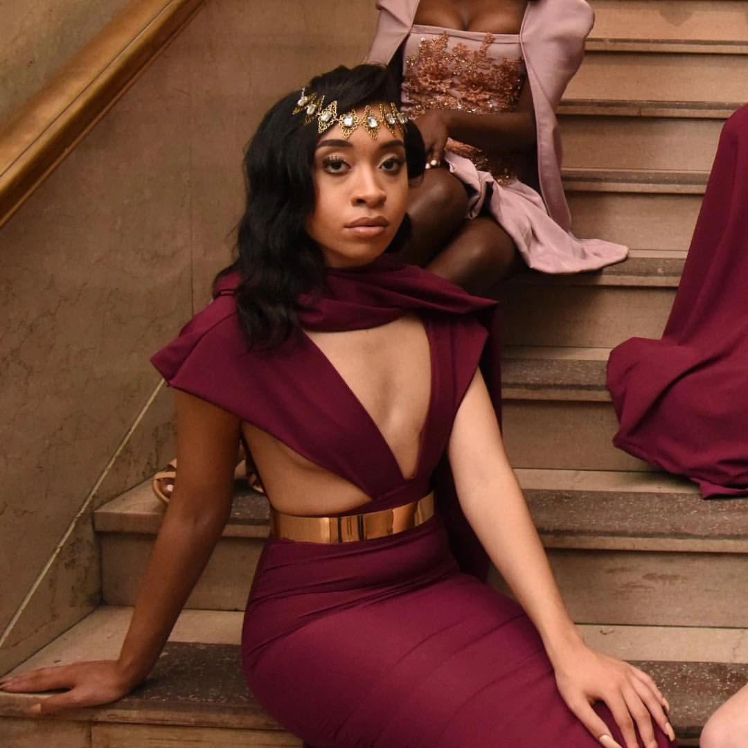 THE SCULPTED SIREN MAXI DRESS - BORDEAUX main image 1