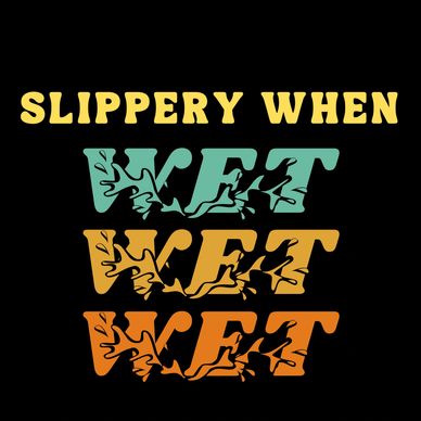 slippery when wet azul hawaii apparel women men tee shirt clothing pool ocean beach swim splash