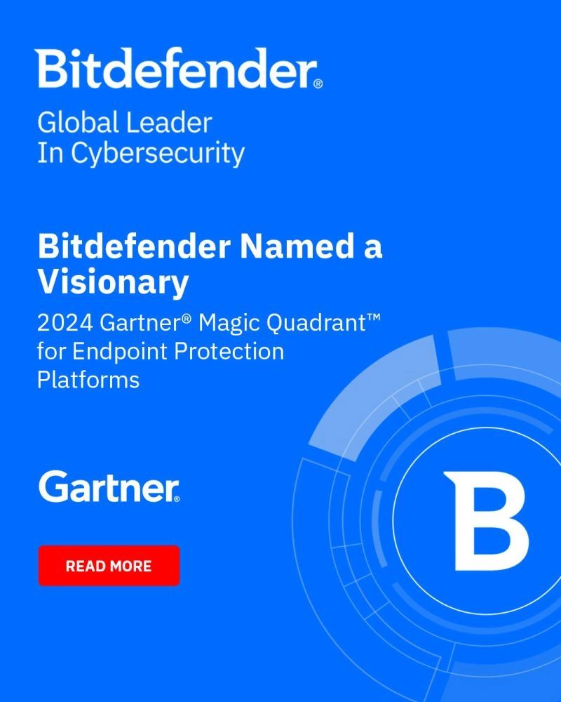 Bitdefender é reconhecida No Quadrante Mágico Gartner® 2024