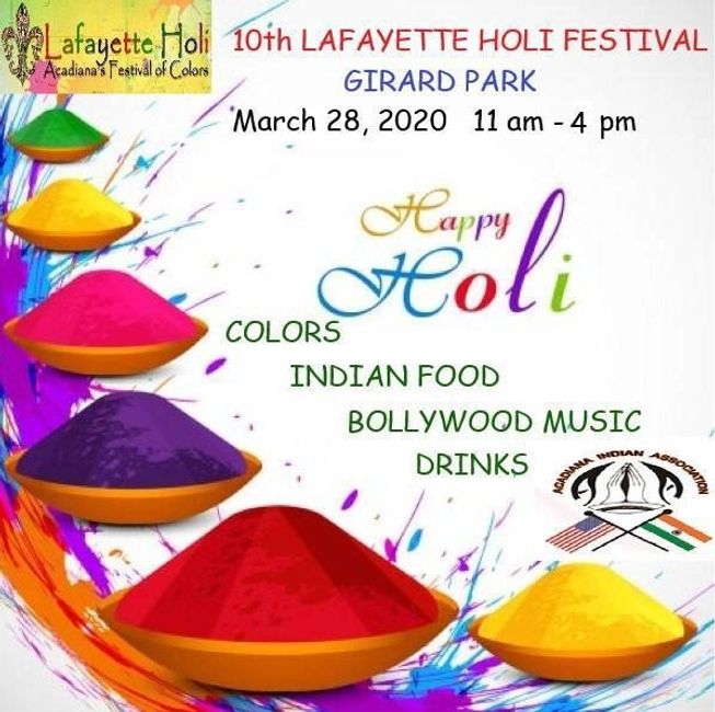 holi festival lafayette la