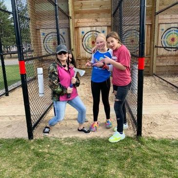 Super fun time throwing Axes