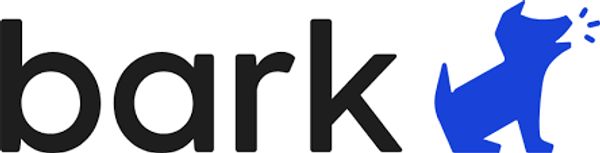 Logo featuring the word with a blue dog howling.