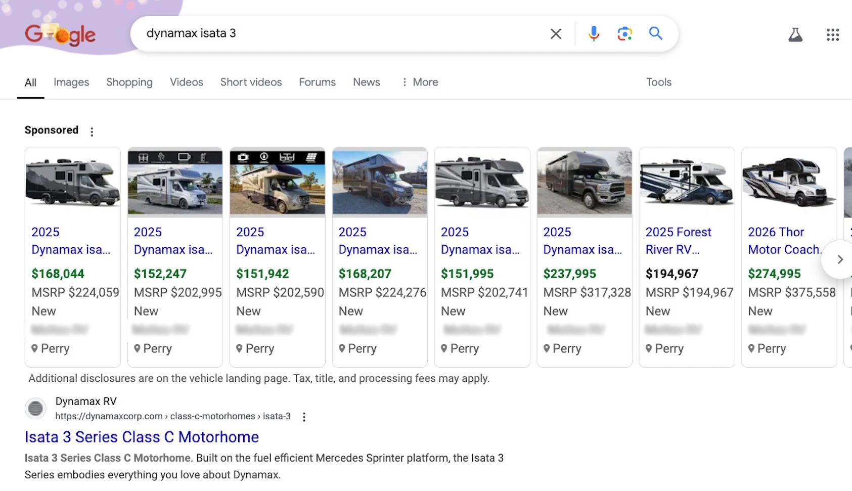 GOOGLE P-MAX SHOPPING VEHICLE LISTING ADS FOR RV DEALERS