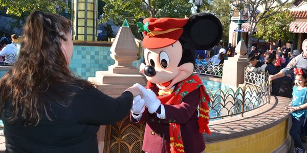 Meeting Mickey at Disney 