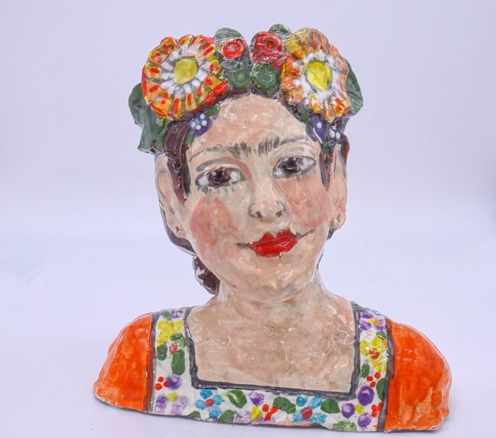 Frida Kahlo Ceramic Vase