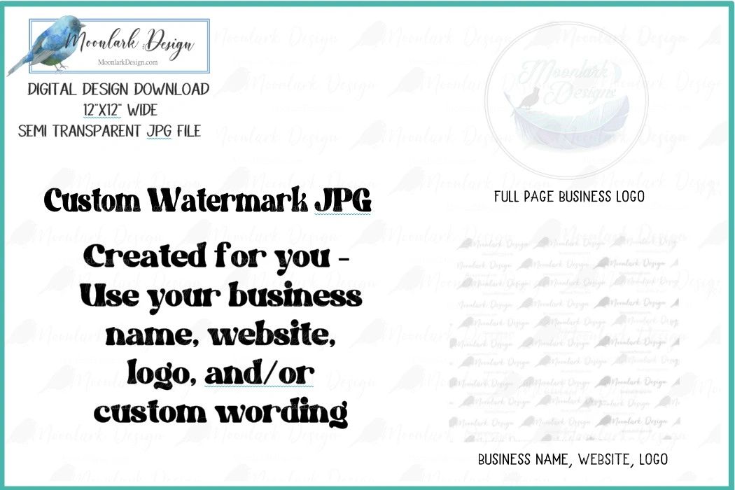 1 Custom Watermark JPEG 12x12