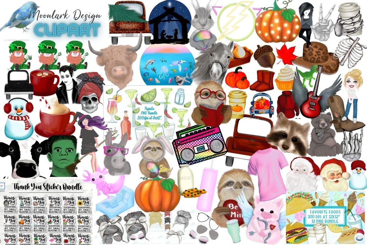 CLIP ART - Art Supplies - for commercial and personal use