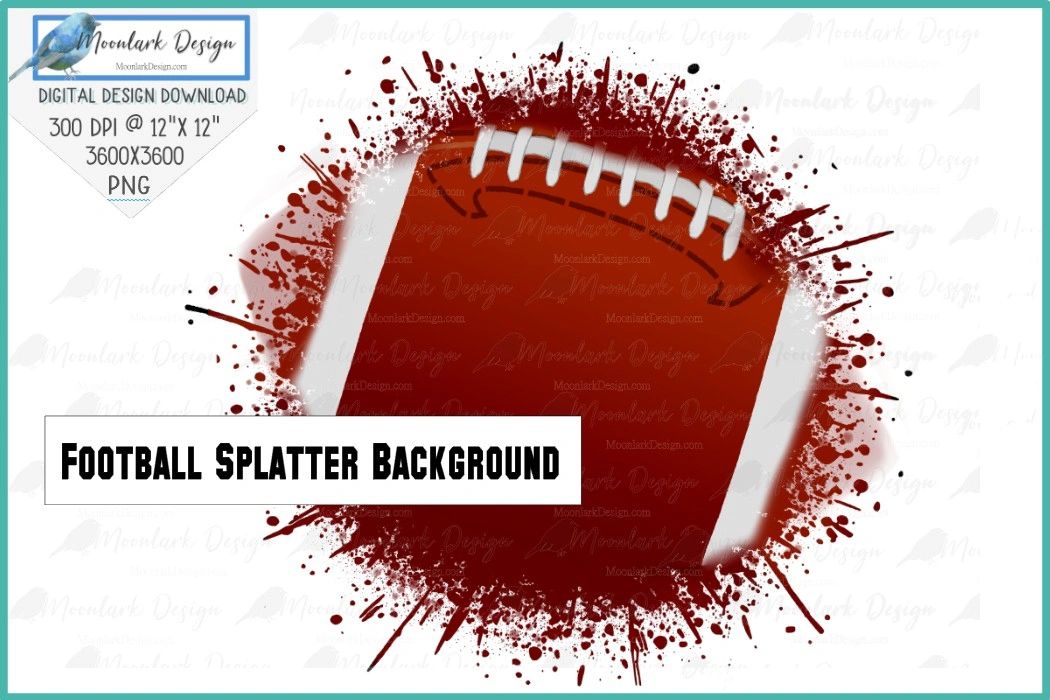Red Splatter Football Football Splatter Background PNG